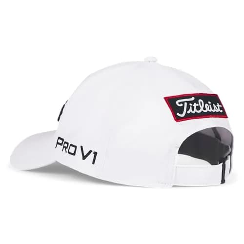 Titleist Tour Performance Golf Hat, White/Black | UPF 50+ Sun Protection & Moisture Wicking thumbnail 3