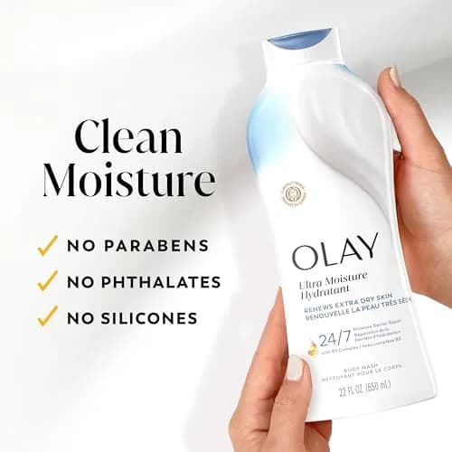 Olay Ultra Moisture Body Wash for Extra Dry Skin 650ml (22 fl oz) | Hydrates & Repairs Moisture Barrier thumbnail 7