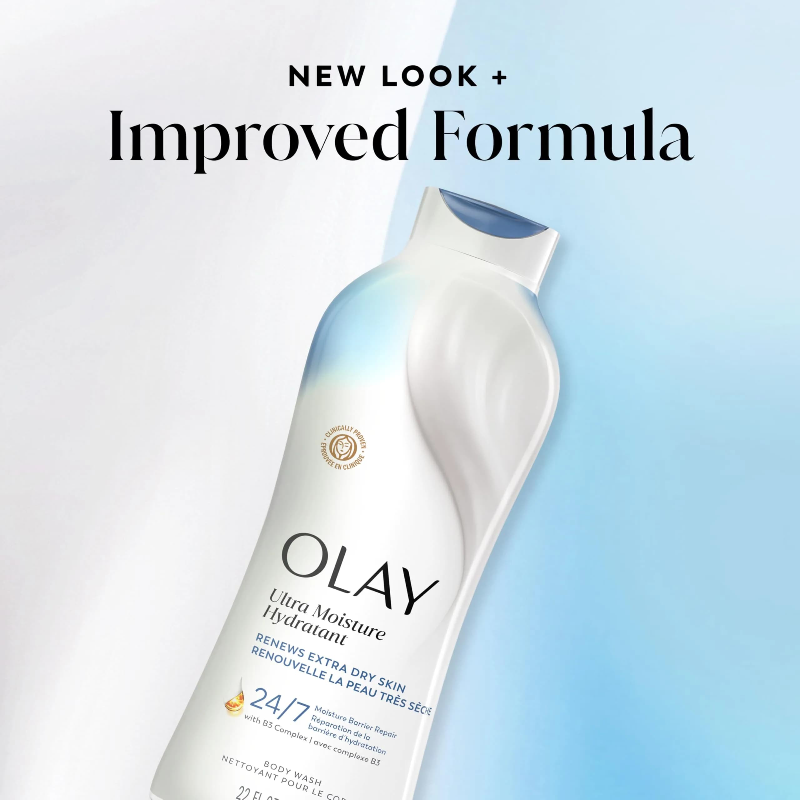 Olay Ultra Moisture Body Wash for Extra Dry Skin 650ml (22 fl oz) | Hydrates & Repairs Moisture Barrier - view 8