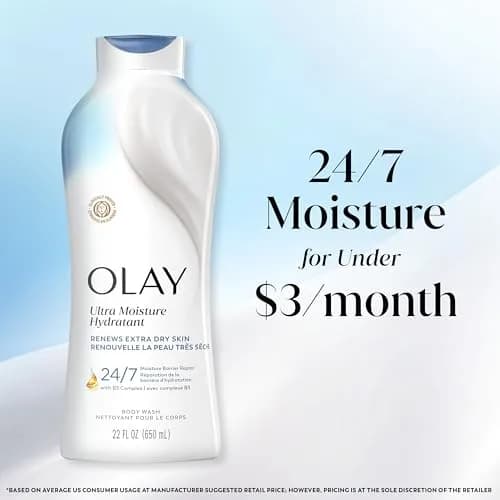 Olay Ultra Moisture Body Wash for Extra Dry Skin 650ml (22 fl oz) | Hydrates & Repairs Moisture Barrier thumbnail 9