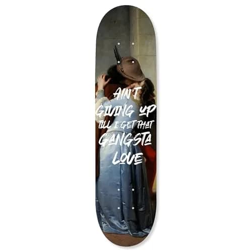 NotoriArt Modern Typography Acrylic Wall Art Die-Cut 8" x 32" | Skateboard Pop Art Decor thumbnail 1