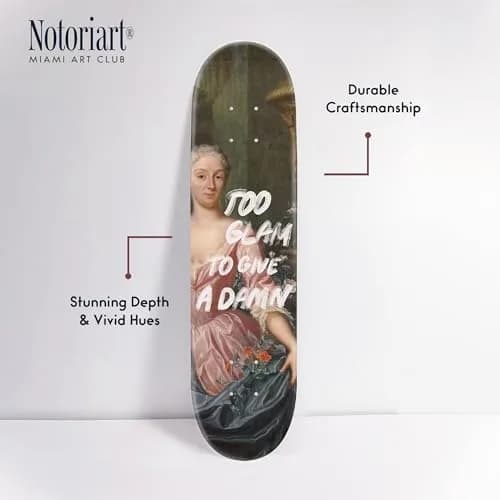 NotoriArt Acrylic Wall Art Skateboard 8" x 32" | Modern Pop Culture Decor thumbnail 4