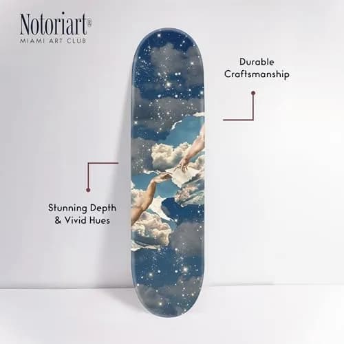 NotoriArt Retro Collage Art Wall Decor 8" x 32" | Skateboard Pop Art Statement thumbnail 4