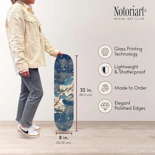 NotoriArt Retro Collage Art Wall Decor 8" x 32" | Skateboard Pop Art Statement thumbnail 6