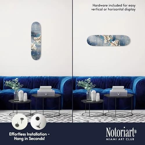 NotoriArt Retro Collage Art Wall Decor 8" x 32" | Skateboard Pop Art Statement thumbnail 3