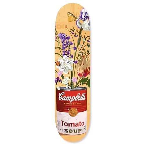 NotoriArt Trendy Pop Acrylic Wall Art Die-Cut 8" x 32" Floral Soup Can Skateboard thumbnail 1