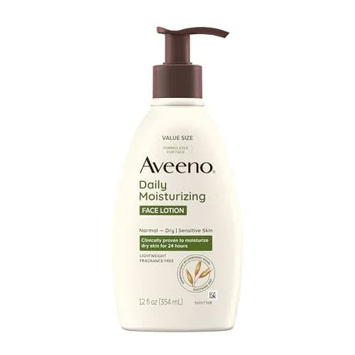 Aveeno Daily Moisturizing Face Lotion Fragrance Free 355ml (12 fl. oz) | Hydrates Dry, Sensitive Skin thumbnail 1
