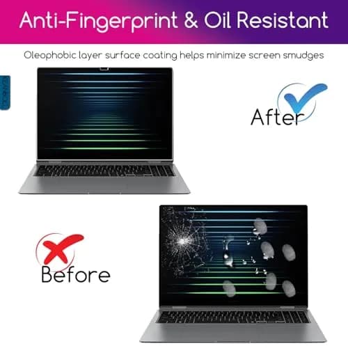 KEANBOLL 2 Pack Tempered Glass Screen Protector for 16-Inch Samsung Galaxy Book5 Pro 360 16" NP960QHA / Galaxy Book5 Pro 16" NP960XHA, Ultra Clear, Anti Scratch, Bubble Free thumbnail 4