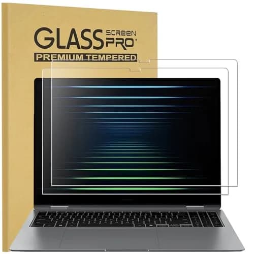 KEANBOLL 2 Pack Tempered Glass Screen Protector for 16-Inch Samsung Galaxy Book5 Pro 360 16" NP960QHA / Galaxy Book5 Pro 16" NP960XHA, Ultra Clear, Anti Scratch, Bubble Free thumbnail 1
