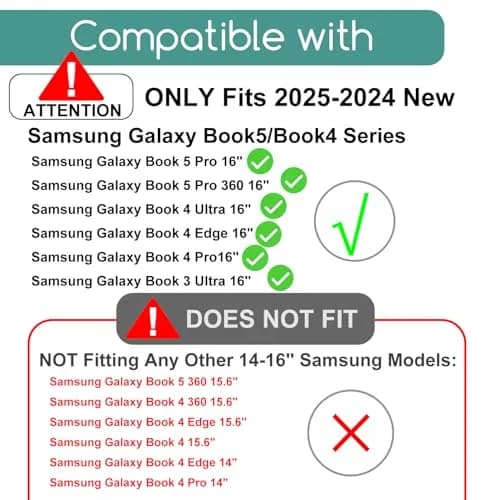 KEANBOLL 2 Pack Tempered Glass Screen Protector for 16-Inch Samsung Galaxy Book5 Pro 360 16" NP960QHA / Galaxy Book5 Pro 16" NP960XHA, Ultra Clear, Anti Scratch, Bubble Free thumbnail 2