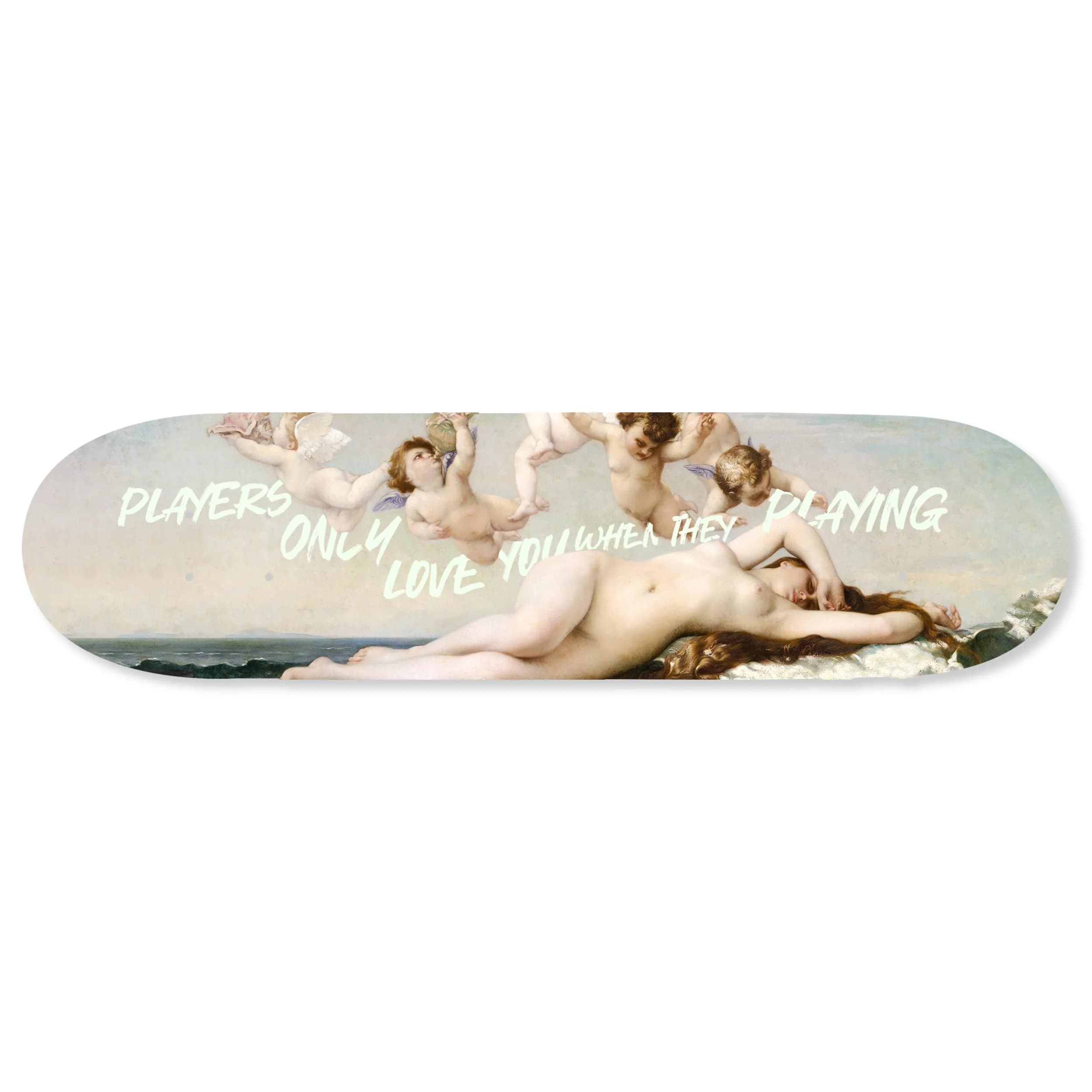 NotoriArt Modern Typography Acrylic Wall Art Die-Cut 8" x 32" | Skateboard Pop Art