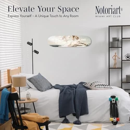 NotoriArt Modern Typography Acrylic Wall Art Die-Cut 8" x 32" | Skateboard Pop Art thumbnail 2