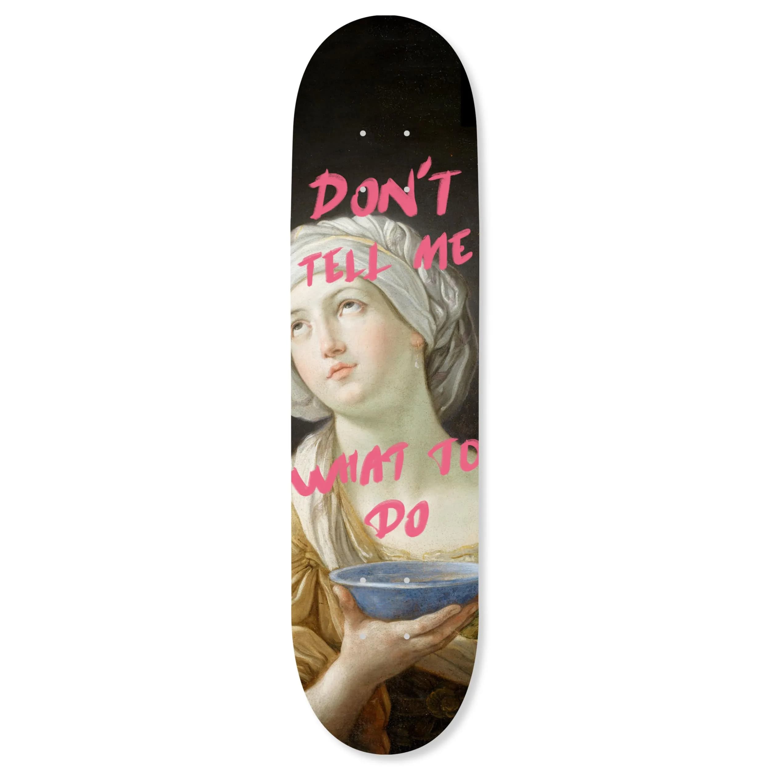 NotoriArt Modern Typography Acrylic Wall Art Die-Cut 8" x 32" | Skateboard Pop Art Decor — Black