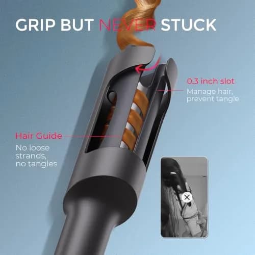 TYMO CurlPRO Automatic Rotating Curling Iron 1 1/4 Inch | Beach Waves & Long-Lasting Curls thumbnail 4