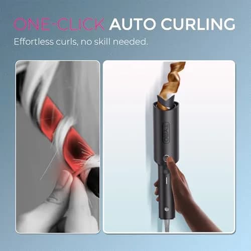 TYMO CurlPRO Automatic Rotating Curling Iron 1 1/4 Inch | Beach Waves & Long-Lasting Curls thumbnail 2