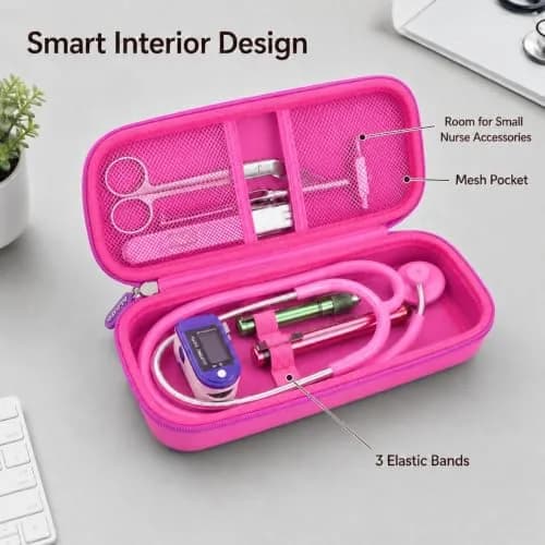 ALKOO Stethoscope Case for 3M Littmann Classic III/Cardiology IV, Lavender | Protects Your Essential Medical Tools thumbnail 3