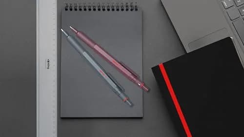 Rotring 600 Full-Metal Body 0.7mm Mechanical Pencil, Black, for Precise Ruler-Based Drawing | Hexagonal Barrel Prevents Sliding thumbnail 2