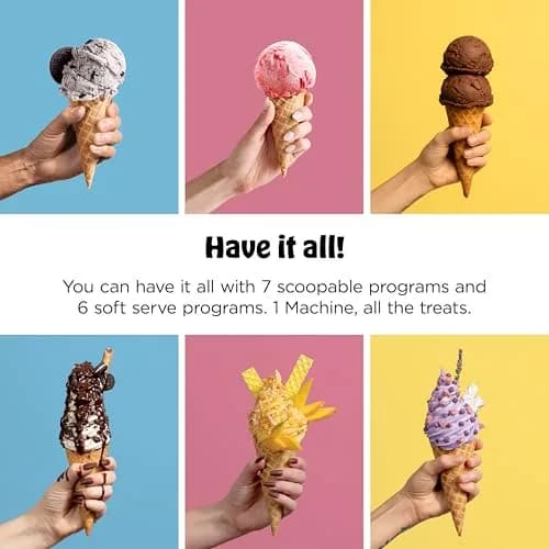 Ninja CREAMi Scoop & Swirl 13-in-1 Ice Cream and Soft Serve Maker NC701 | 16 oz (473 ml) Capacity thumbnail 4