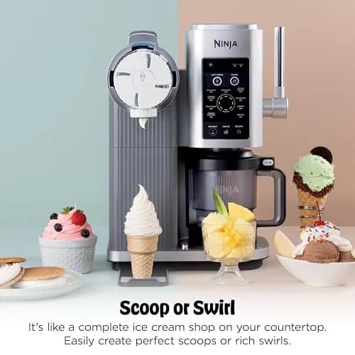 Ninja CREAMi Scoop & Swirl 13-in-1 Ice Cream and Soft Serve Maker NC701 | 16 oz (473 ml) Capacity thumbnail 5