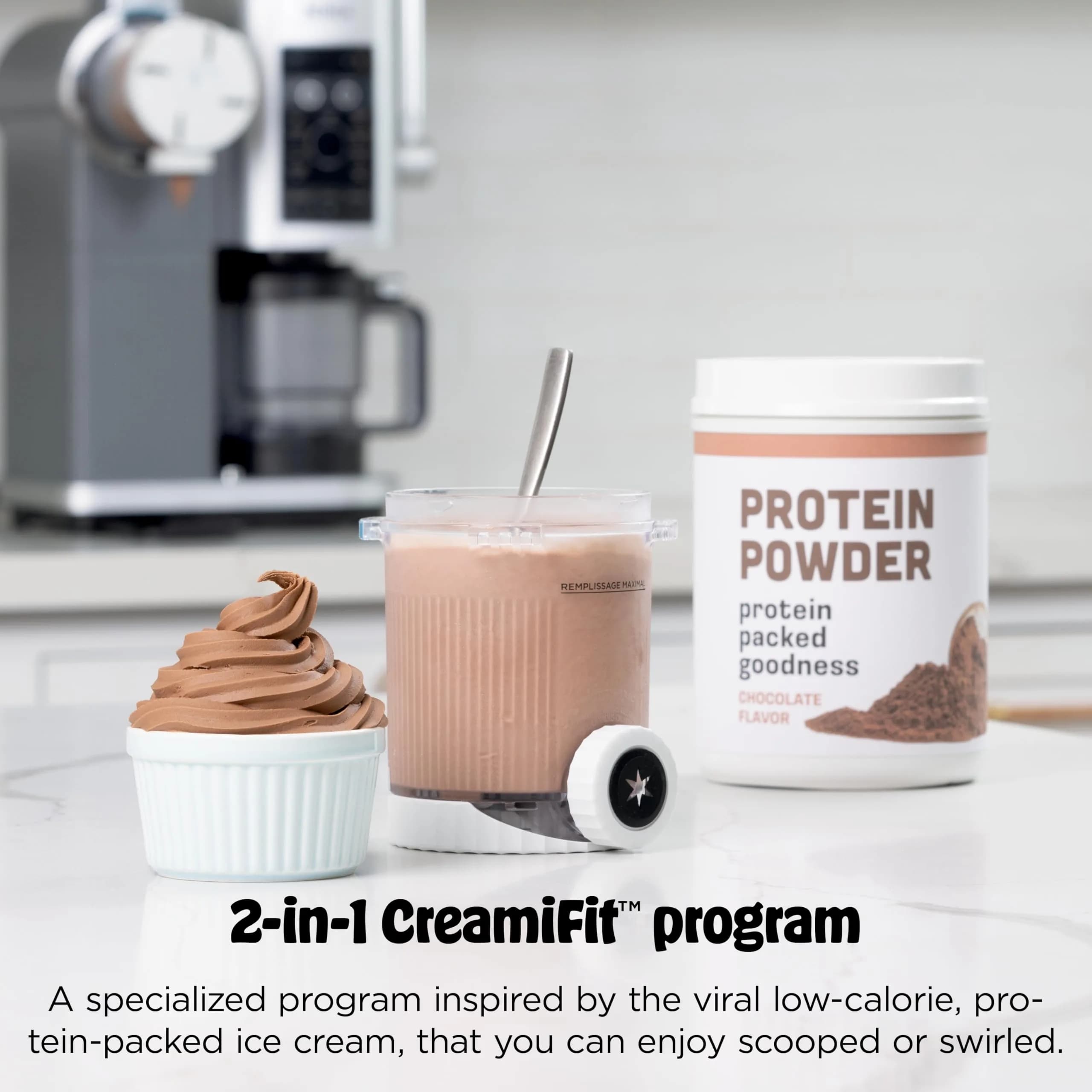 Ninja CREAMi Scoop & Swirl 13-in-1 Ice Cream and Soft Serve Maker NC701 | 16 oz (473 ml) Capacity - view 8