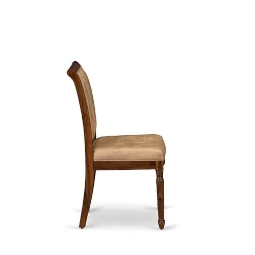 Luxe by East West Furniture CYC-AWA-28 Modern Dining Chairs 19x19.5x39 in Grey Polyester, Set of 2 thumbnail 5