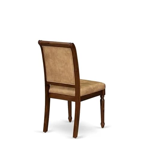 Luxe by East West Furniture CYC-AWA-28 Modern Dining Chairs 19x19.5x39 in Grey Polyester, Set of 2 thumbnail 6