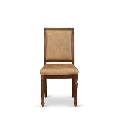 Luxe by East West Furniture CYC-AWA-28 Modern Dining Chairs 19x19.5x39 in Grey Polyester, Set of 2 thumbnail 3