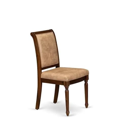 Luxe by East West Furniture CYC-AWA-28 Modern Dining Chairs 19x19.5x39 in Grey Polyester, Set of 2 thumbnail 4