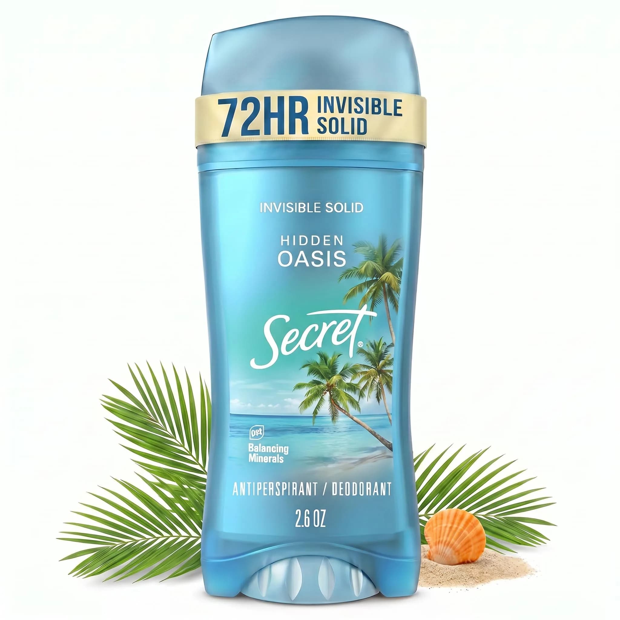 Secret Fresh Antiperspirant Deodorant for Women, Hidden Oasis Scent, 72hr Protection, 2.6 oz - main product image