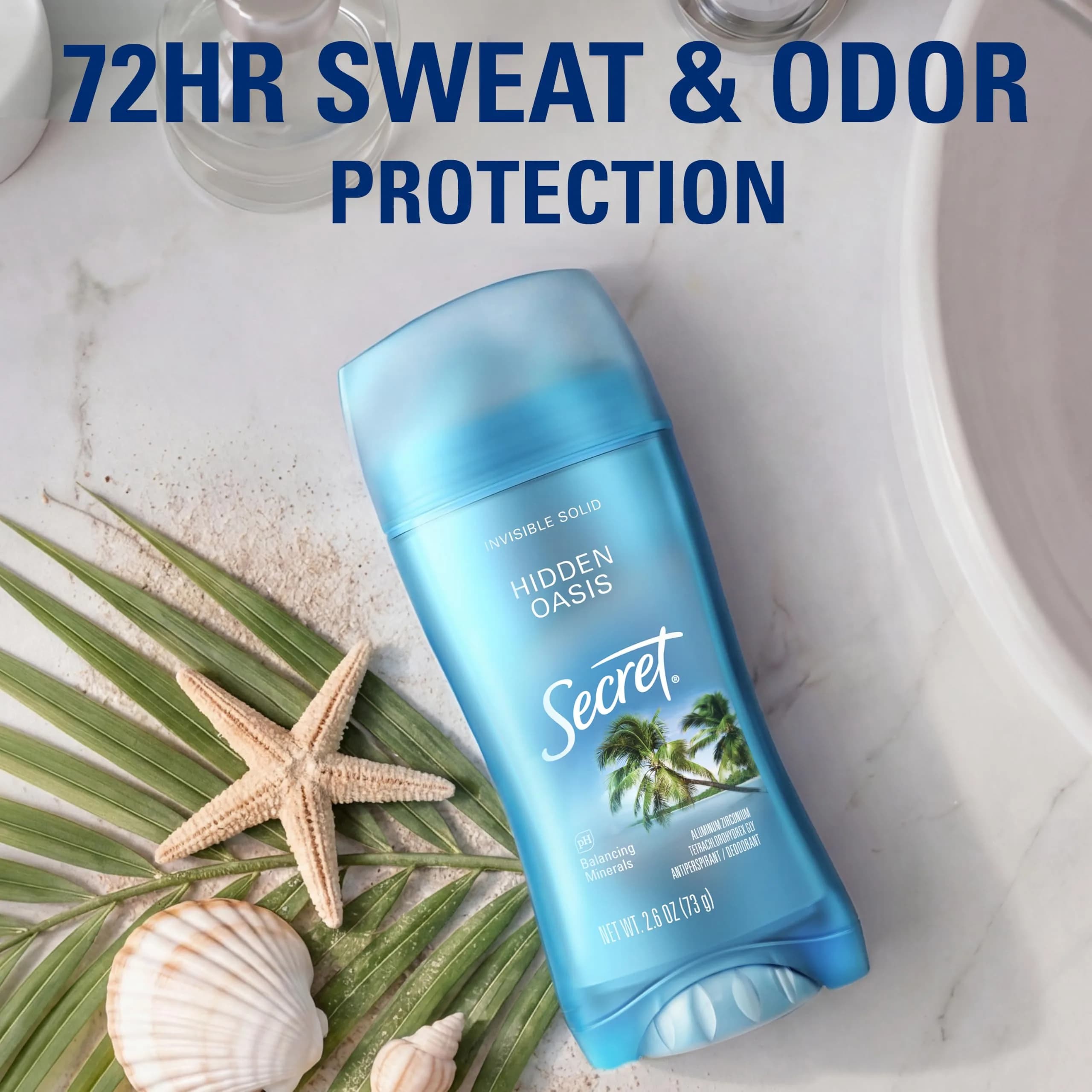 Secret Fresh Antiperspirant Deodorant for Women, Hidden Oasis Scent, 72hr Protection, 2.6 oz - view 3