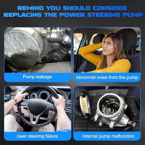 YOMALL Power Steering Pump 20-2402 with Pulley | Fits 2007-2010 Cirrus, Sebring, 2011-2014 200, 2008-2014 Avenger, 2009-2020 Journey 2.4L thumbnail 5