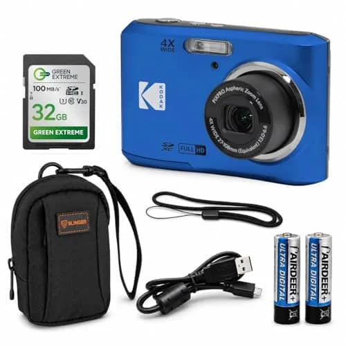 Kodak PIXPRO FZ45 Friendly Zoom Digital Camera Blue 16MP (16 Megapixels) | 4X Optical Zoom thumbnail 1