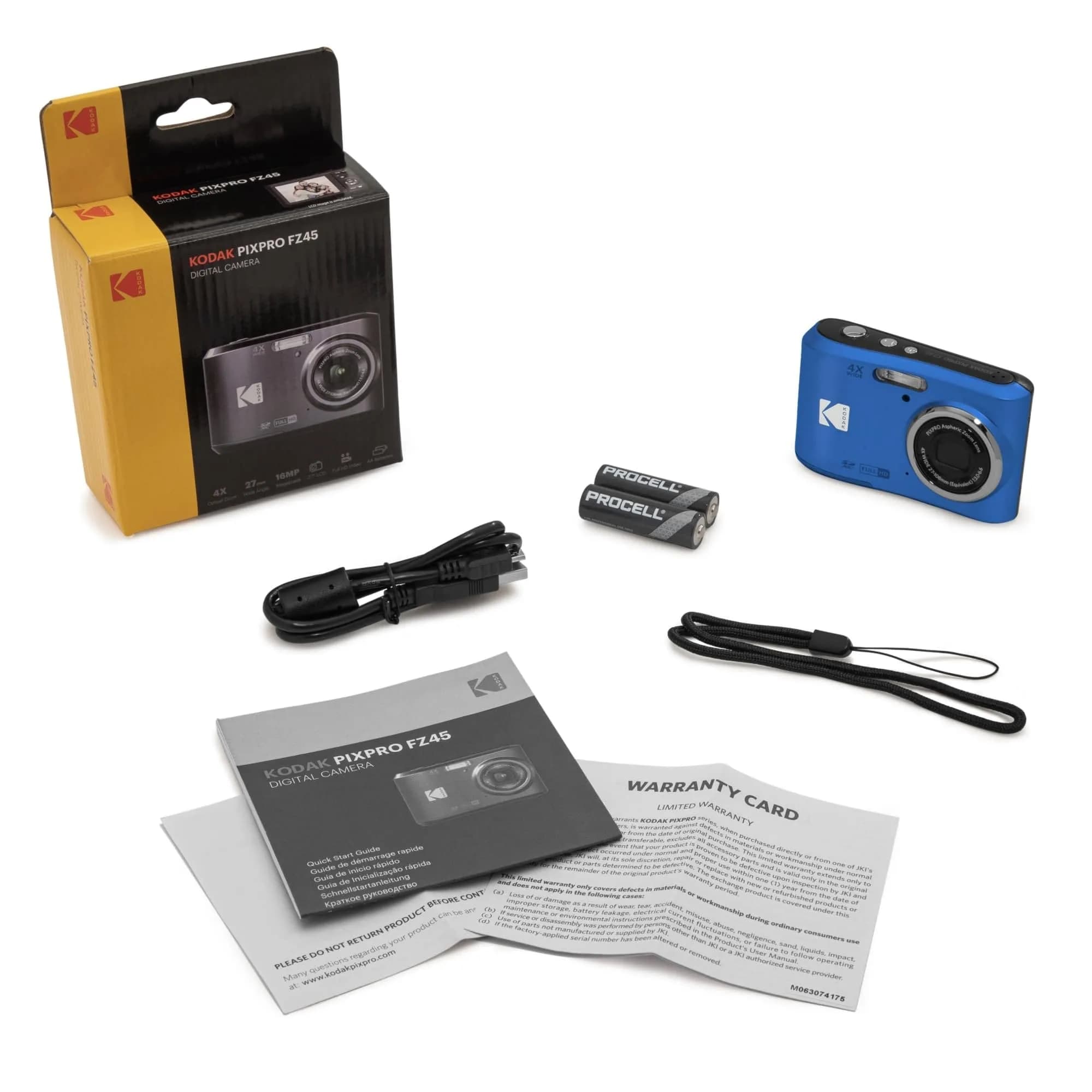 Kodak PIXPRO FZ45 Friendly Zoom Digital Camera Blue 16MP (16 Megapixels) | 4X Optical Zoom - view 4