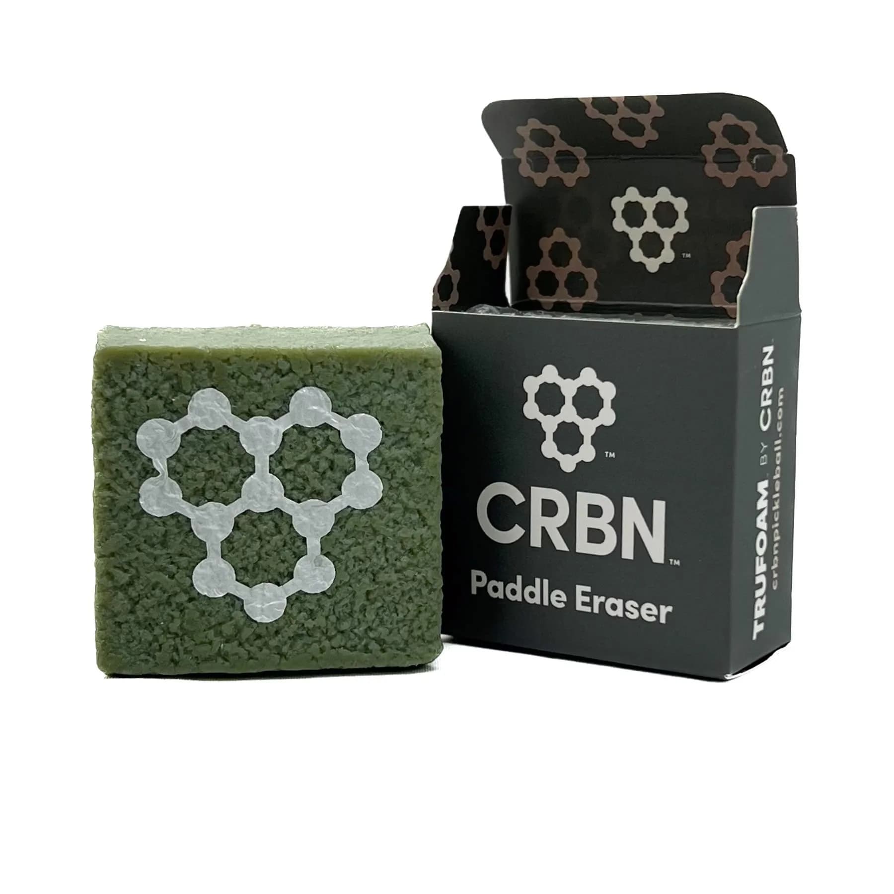 CRBN Pickleball Paddle Eraser - Green, 1-Pack | Cleans Carbon Fiber Paddles - main product image