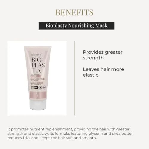 SALERM Nourishing Hair Mask 200 ml | Vegan Keratin & Manketti Oil for Stronger, Elastic Hair thumbnail 3