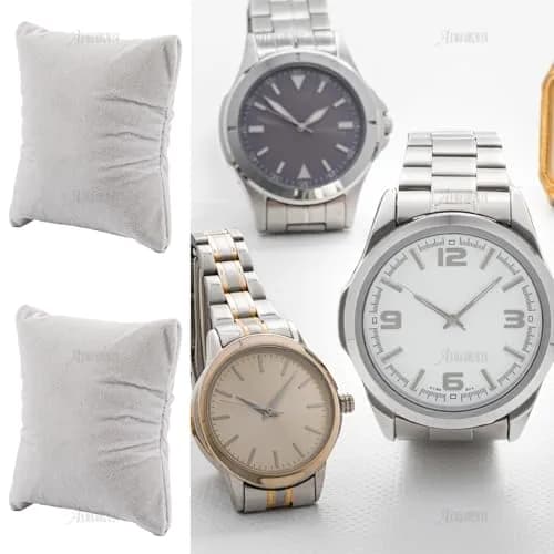 AUEAR Grey Velvet Watch Pillows 10 Pack | Jewelry Display Pillow for Gift Box thumbnail 6