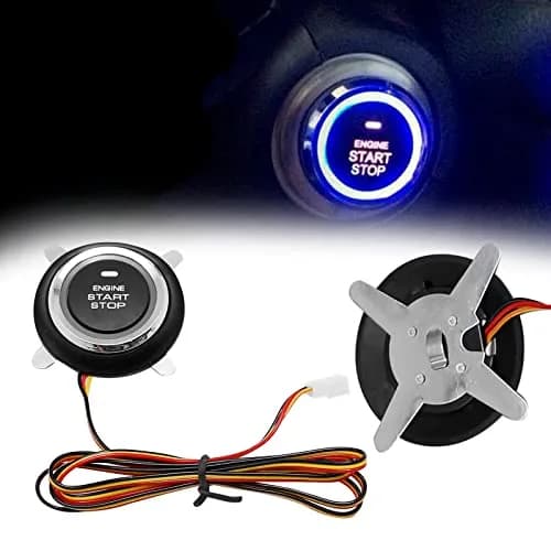 laffoonparts Smart RFID Push Engine Start Button Kit & Keyless Entry System | One Touch Car Start & Anti-Theft (70-120 chars) thumbnail 2