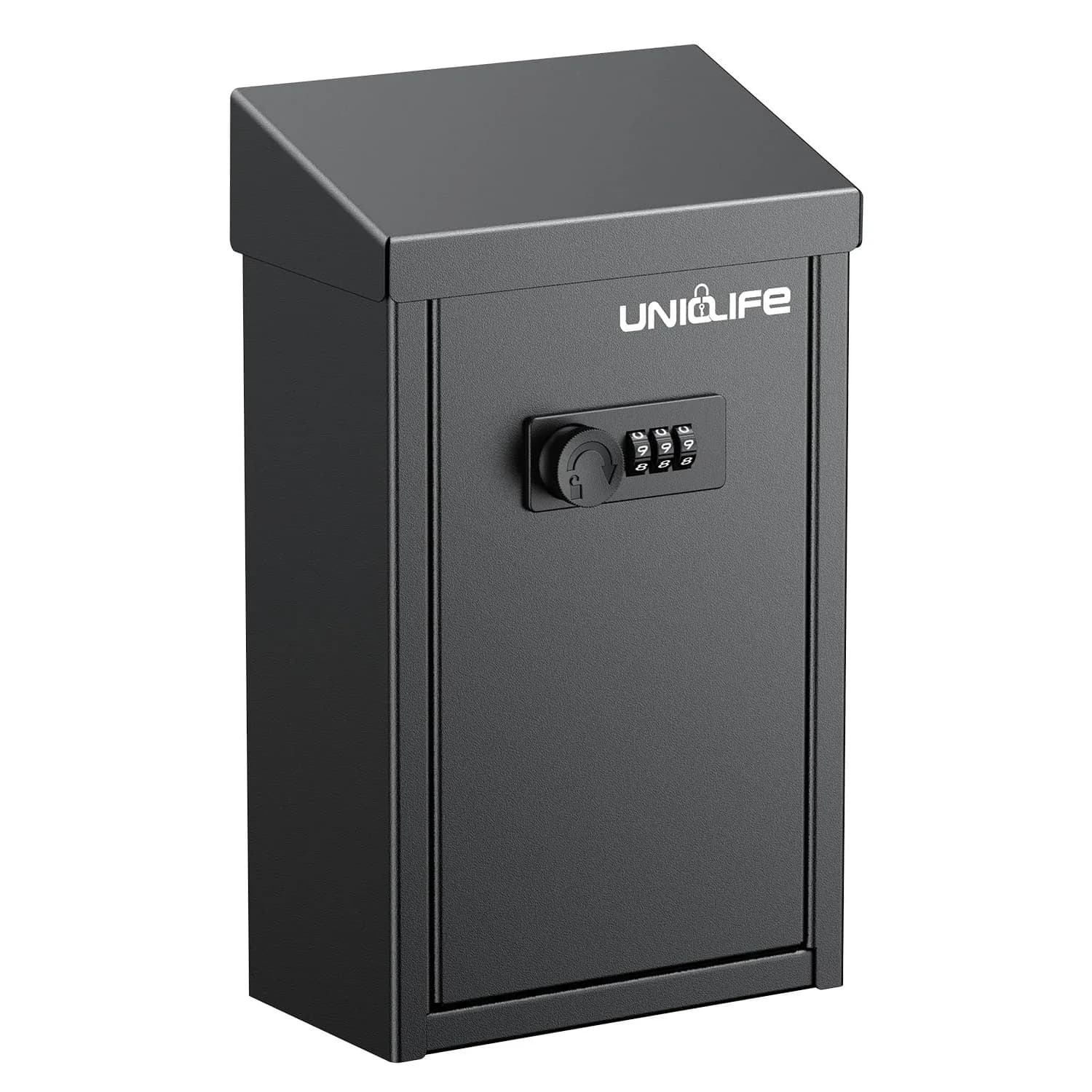 Uniclife Combination Lock Wall Mounted Mailbox with Dual Slots 23.4cm (9.3in) Width | Secure Drop Box for Outside - main product image
