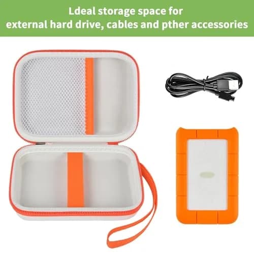 ALKOO Case for LaCie Rugged Mini 1TB-5TB External Hard Drive | Protects Drive & Accessories thumbnail 2