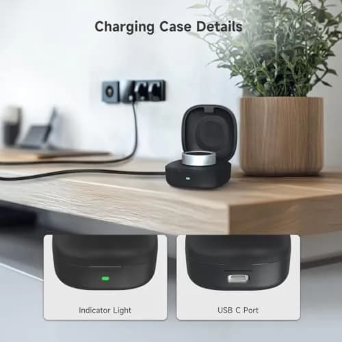 Vodi Mosa Wireless Charger Case for Oura Ring Gen3 Size 7 | Portable Travel Charging Box thumbnail 7