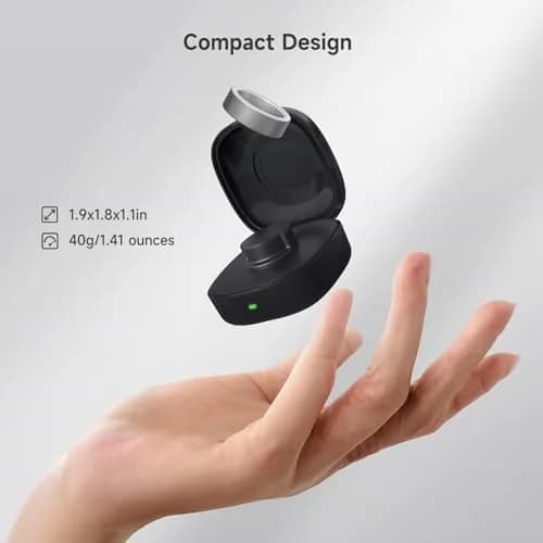 Vodi Mosa Wireless Charger Case for Oura Ring Gen3 Size 7 | Portable Travel Charging Box thumbnail 4