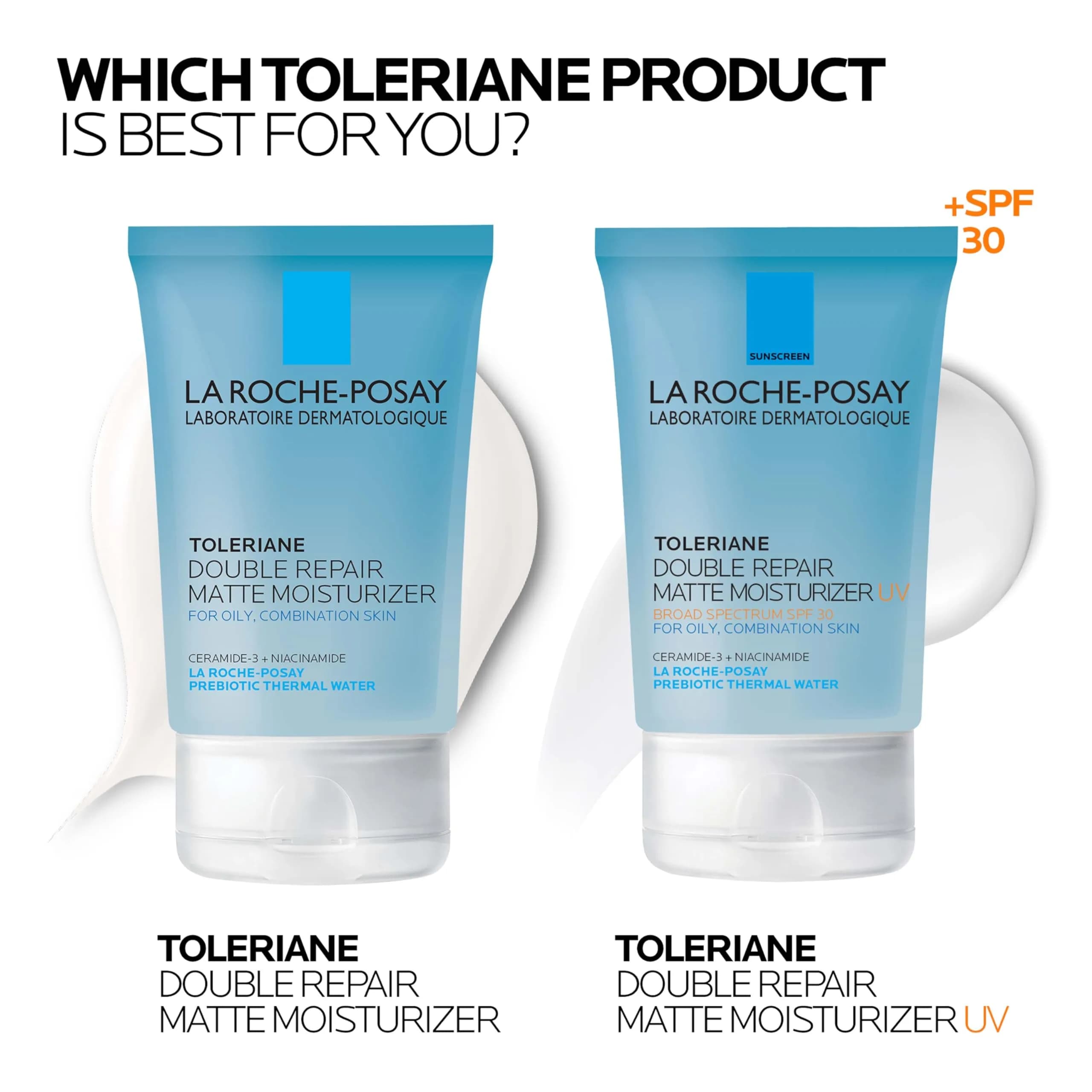 La Roche-Posay Toleriane Double Repair Matte Face Moisturizer SPF 30 100ml (3.38 Fl Oz) | Mattifies Oily Skin All Day - view 9