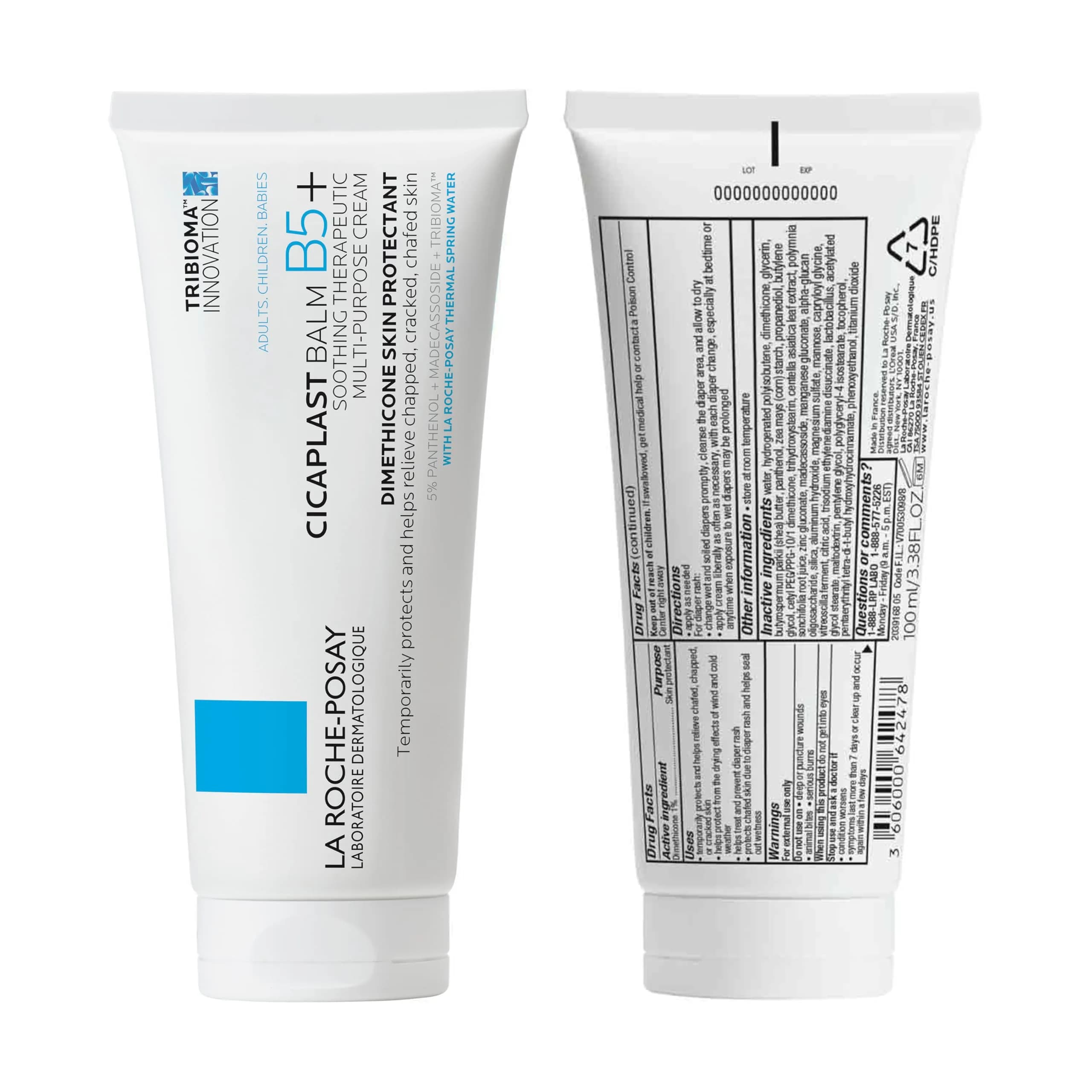 La Roche-Posay Cicaplast Balm B5 Skin Barrier Repair Cream, 100ml | Multi-Purpose Healing Ointment for Dry, Irritated Skin - view 7