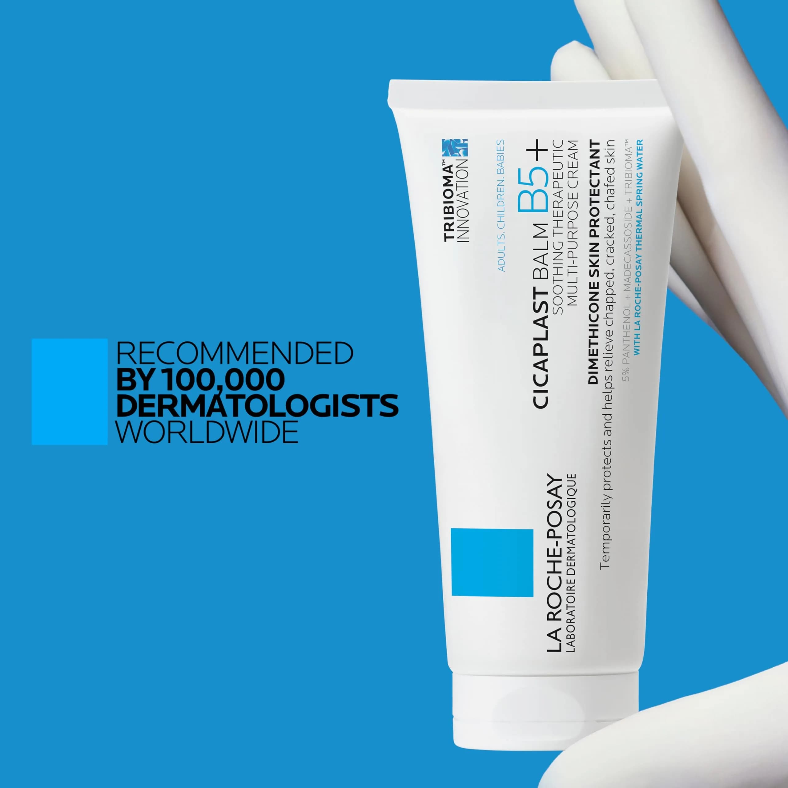 La Roche-Posay Cicaplast Balm B5 Skin Barrier Repair Cream, 100ml | Multi-Purpose Healing Ointment for Dry, Irritated Skin - view 8