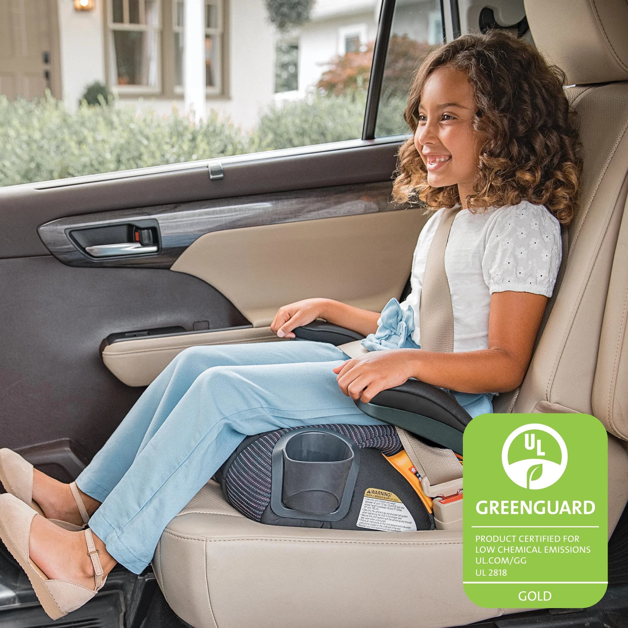 Chicco GoFit ClearTex Plus Backless Booster Car Seat 40-110 lbs | GREENGUARD Gold Certified - view 6