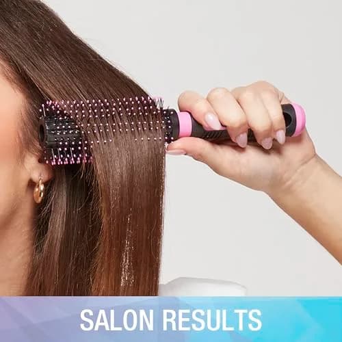 Conair Salon Results Round Hairbrush - Adds Body & Fullness - Nylon Bristles - 2.5cm (1 inch) Barrel Diameter thumbnail 3