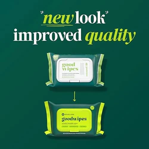goodwipes Flushable Wipes Botanical Bliss 300 Count (6 Pack, 50 Count Each) | Septic Safe & Sewer Safe thumbnail 5