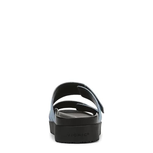 Vionic Riviera Slide Sandals Medium Denim Fabric Women's US 11 (2.27 kg / 5 lb) | APMA Accepted Arch Support thumbnail 9