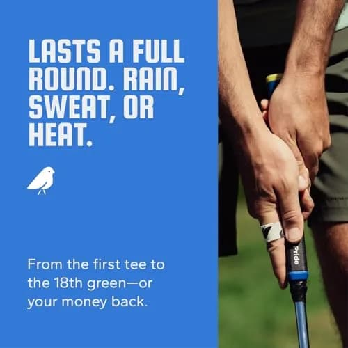 BirdieWrap Golf Sports Tape Wrap, 4-Way Stretch Athletic Tape for Hands and Fingers, Waterproof, Pre-Cut 110 Golf Finger Tape Strips thumbnail 4