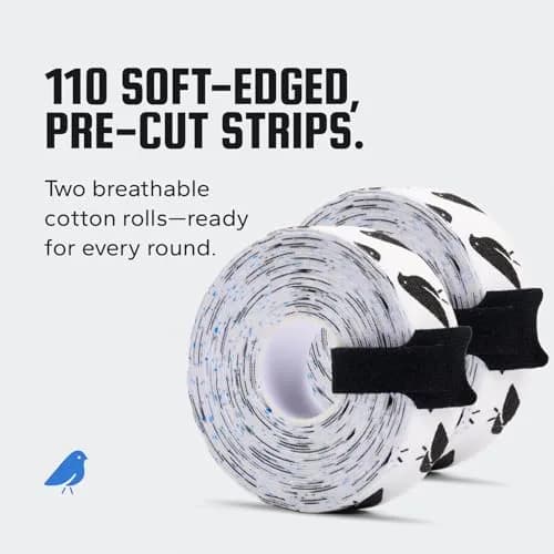 BirdieWrap Golf Sports Tape Wrap, 4-Way Stretch Athletic Tape for Hands and Fingers, Waterproof, Pre-Cut 110 Golf Finger Tape Strips thumbnail 6